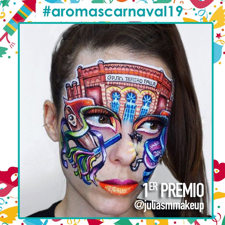 aromas's tweet photo. ¡Atención! Porque ya tenemos ganadores de nuestro #AromasConcurso de #Carnaval 🎭
✔️ 1er premio:  juliasmmakeup 👉 200€
✔️ 2º premio: @10Mumux 👉 100€
✔️ 3er premio: fatimafragamakeup 👉 50€
¡Enhorabuena a los ganadores! 🎉 Y gracias a todos los demás participantes 😍 https://t.co/AhNvMkpCgD