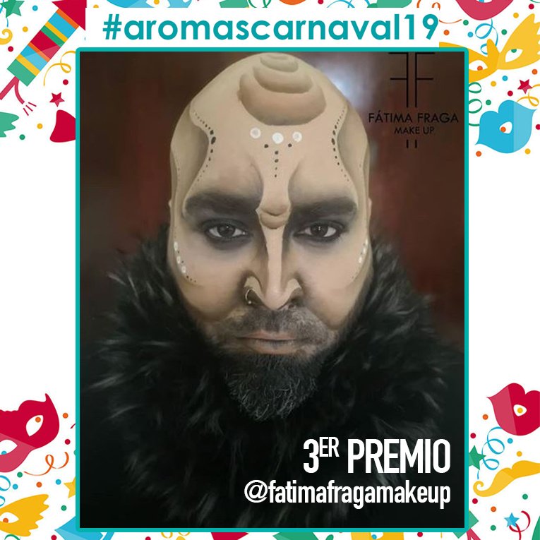 aromas's tweet photo. ¡Atención! Porque ya tenemos ganadores de nuestro #AromasConcurso de #Carnaval 🎭
✔️ 1er premio:  juliasmmakeup 👉 200€
✔️ 2º premio: @10Mumux 👉 100€
✔️ 3er premio: fatimafragamakeup 👉 50€
¡Enhorabuena a los ganadores! 🎉 Y gracias a todos los demás participantes 😍 https://t.co/AhNvMkpCgD