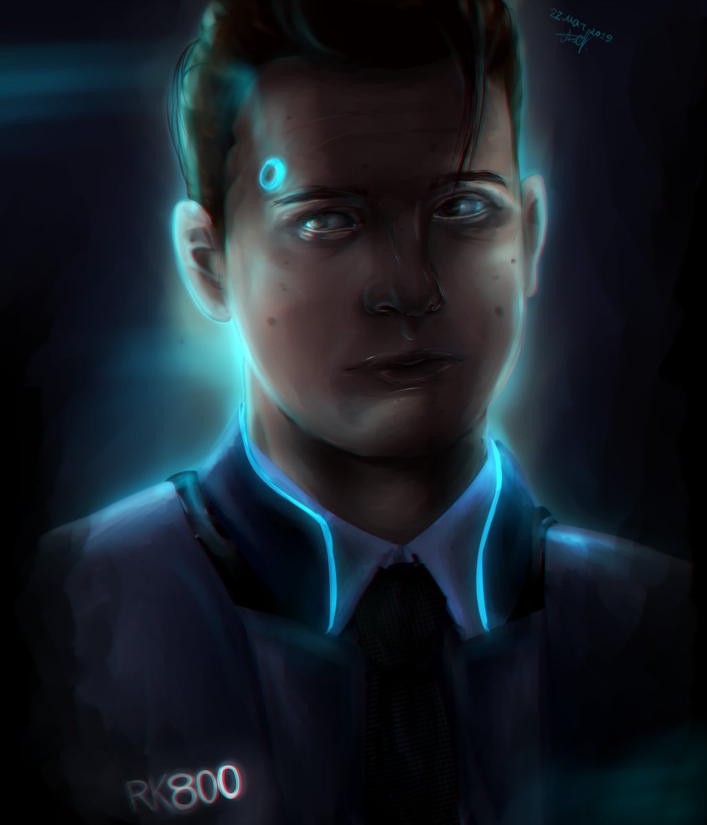 AstraBlaze's tweet photo. #connorarmy #DetroitBecomeHuman #fanart #Connor #RK800 https://t.co/buc2dxpW9o