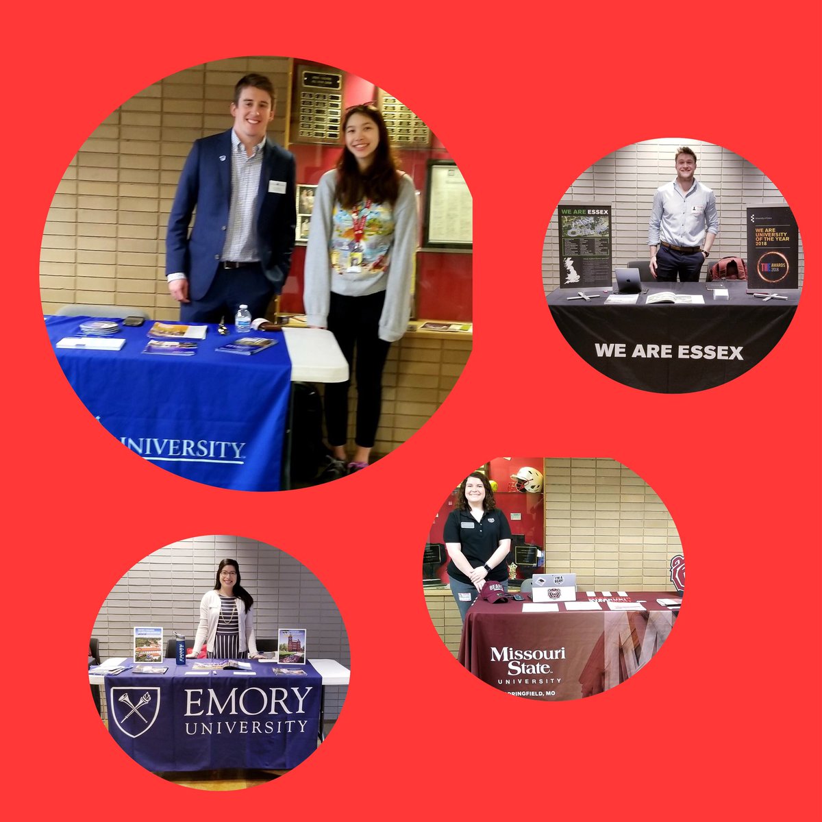 JPIIHSGandC's tweet photo. Thank you so much for visiting us, @SetonHall @Uni_of_Essex @EmoryUniversity @MissouriState #Cardinals2College https://t.co/BCqmOBTsMI