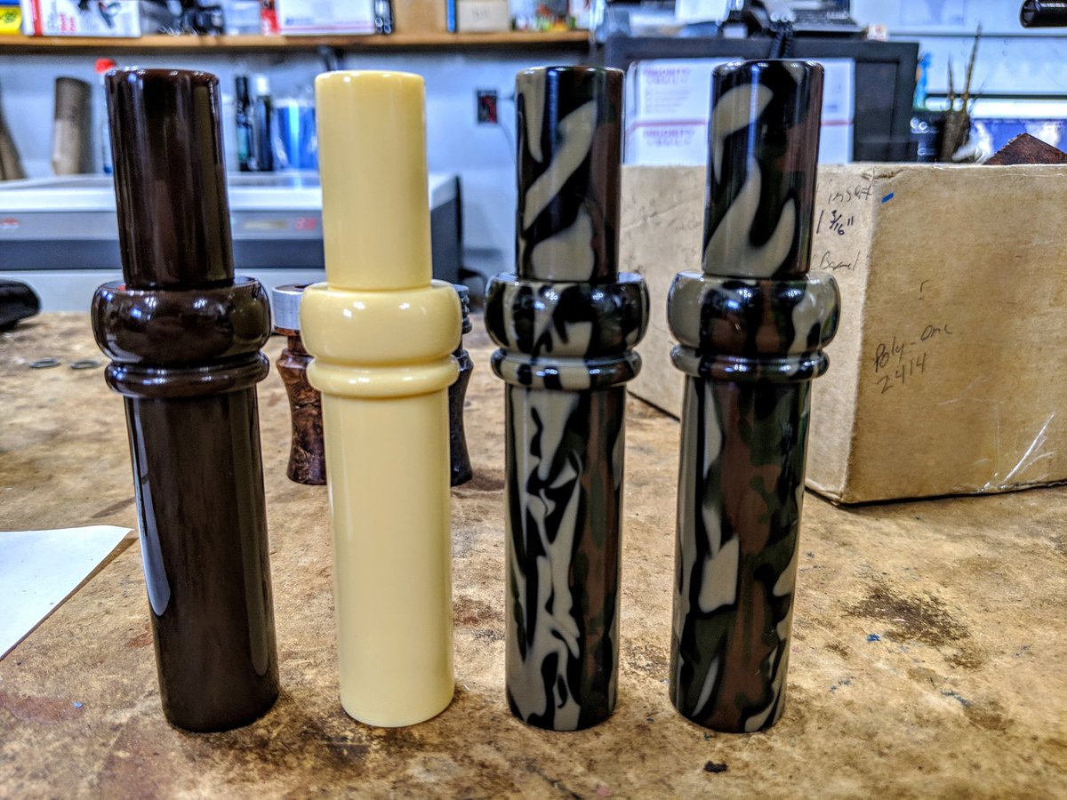 DJCallsCo's tweet photo. Some "39" cutdowns in brown, LT tan, and two camo
#djcalls #duckcalls #duckhunting #hunting #cutdowns https://t.co/8hWLnpICYy