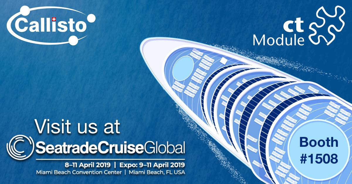 JuergFund's tweet photo. Travelling soon to #Miami to showcase the various benefits and the wide operating spectrum of our Callisto Applications Platform for the #cruiseindustry. Book an appointment now and visit us at our booth! #STCGlobal #CTModule #Cisco https://t.co/R57vNOdEoT
