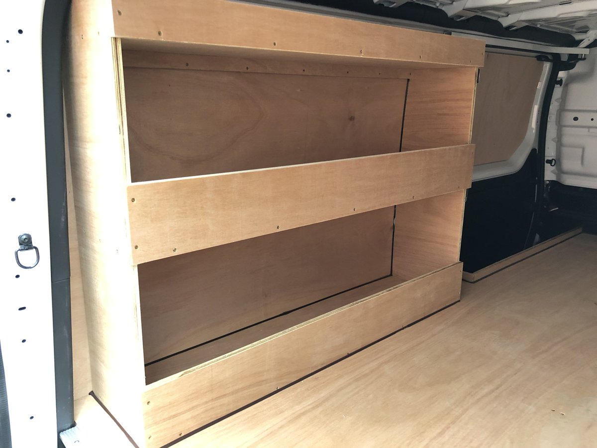 VanConversions_'s tweet photo. Timber racking offers a larger degree of flexibility with the options of either pigeon holes or straight shelves in varying depths and heights, designed to retain your tools and equipment securely.

Increase productivity, save time and money with VCL's Timber Shelving. https://t.co/k6y4HMqBg0