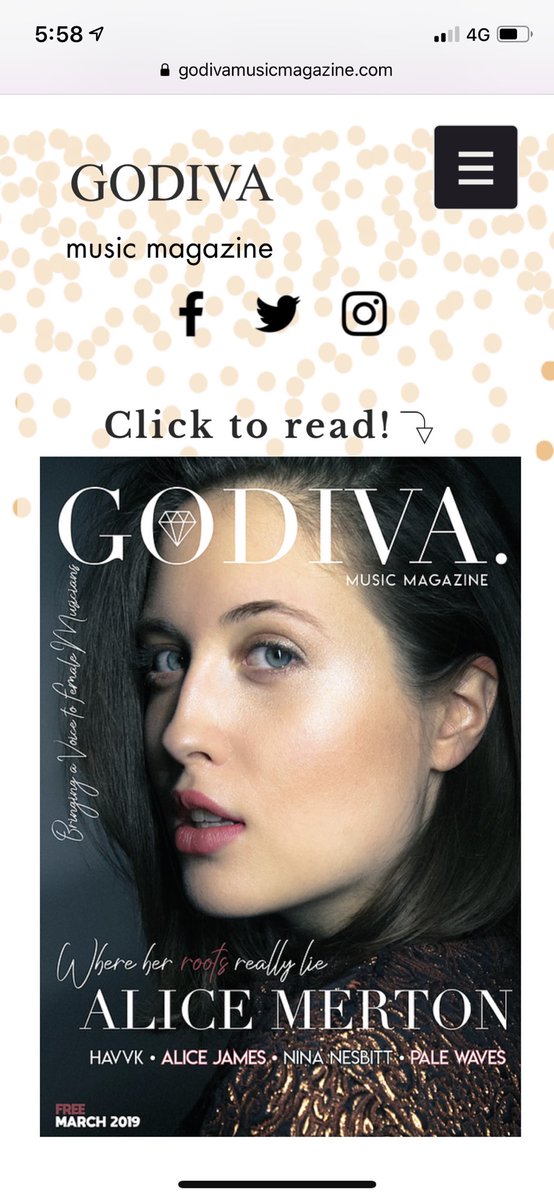 GodivaMagazine's tweet photo. 📣 WE’RE LIVE!! Head over to https://t.co/8bSdmw8m5N to read the first issue! 🤩✨ 
#launch #NowLive https://t.co/wFc5FGwtji