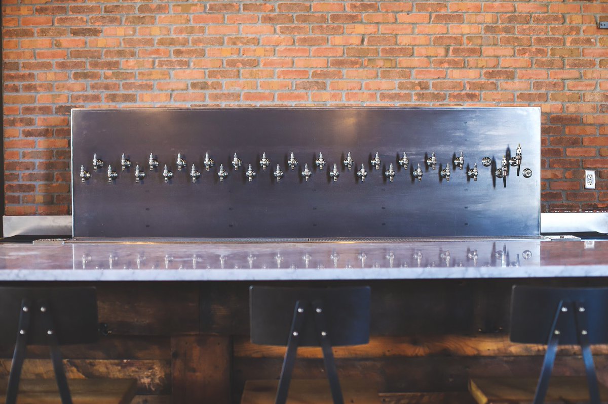 FireandNiceMN's tweet photo. The new custom tap box/tower (32 taps!) is installed, and we can’t stop marveling at its beauty.

Soon, delicious local beer, cider, and more, will be flowing from it. We can’t wait. https://t.co/bcNWbHFK15