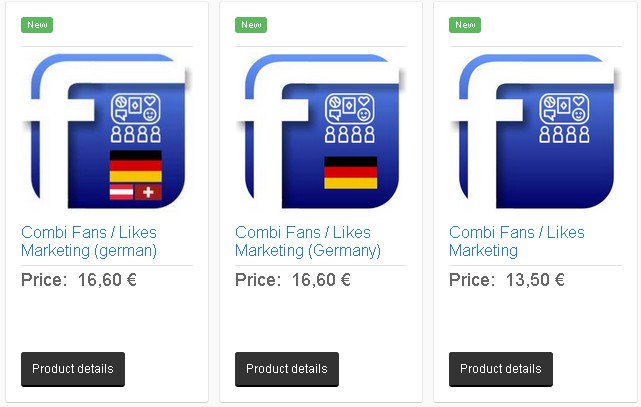 starts today with a new, innovative product in social network marketing.
Do not just buy Likes for your fan page - better automatically promote all your posts (text, pictures, videos). The new Facebook Combi products:
fanslave.eu/en/shop/facebo…