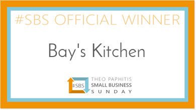 bayskitchenuk's tweet photo. Still can’t quite believe we’re an official #SBS Winner!! 🎉 It means to much to have my business recognised by someone as inspiring as @TheoPaphitis So thank you Theo! Here’s the end end of an amazing week for Bay’s Kitchen🎉🥂🥇#AwardWinning https://t.co/xugMrU3BZR