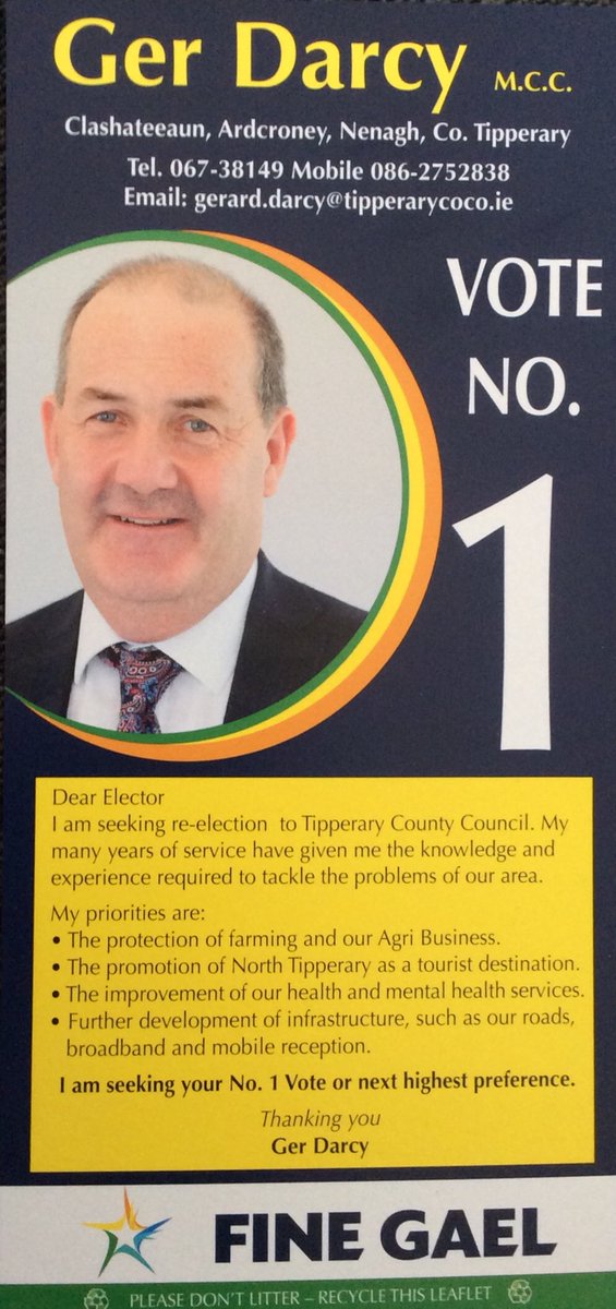 Friends, I look forward to meeting as many of you as I can in the coming weeks, in the mean time please DM me if you have any queries #LE19 #Tipperary