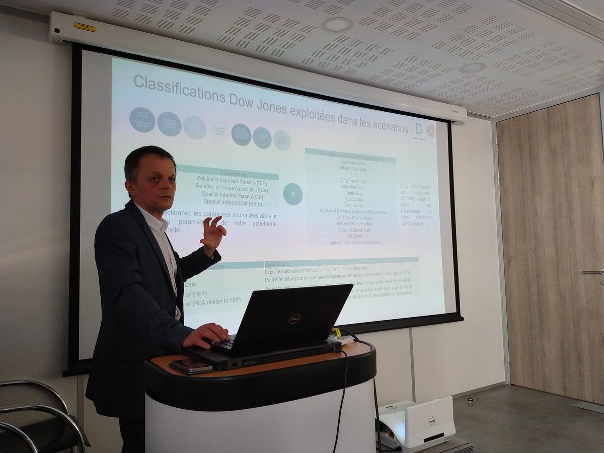 How by smart use of the data on the watchlist you can reduce false positives! This morning in Paris explaining how to use your KYC tools more effectively, reducing false positives and automating processes #KYC #AML #regtech