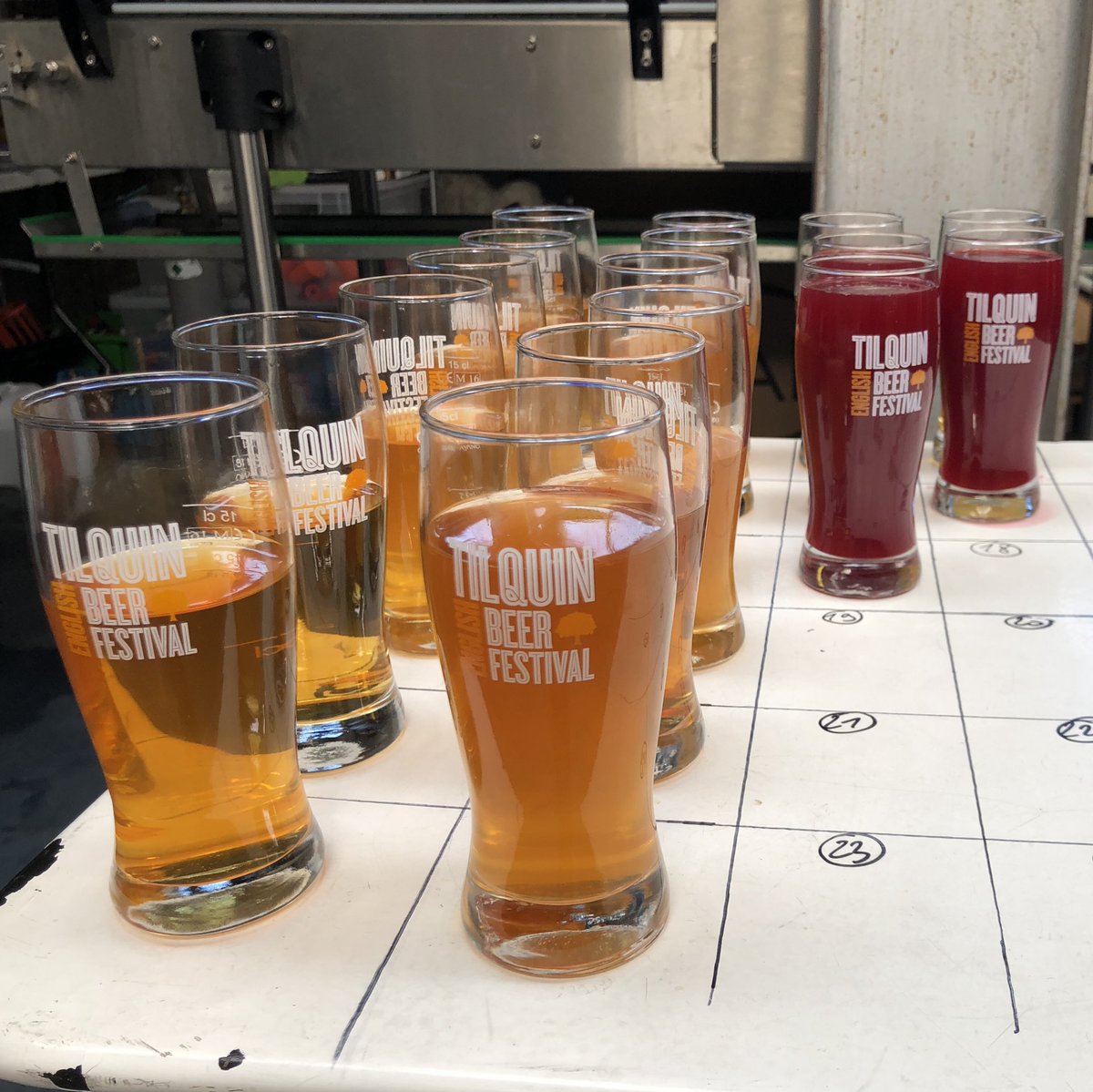GueuzeTilquin's tweet photo. We blended today the second batch of another new fruit lambic, the “Cassis Tilquin à l’ancienne”, with 200 gr blackcurrants per liter.  This blend is super tasty and balanced. Arthur, Kevin and Thomas do like it very much. This should be available hopefully from September 2019. https://t.co/NZn1H67svh