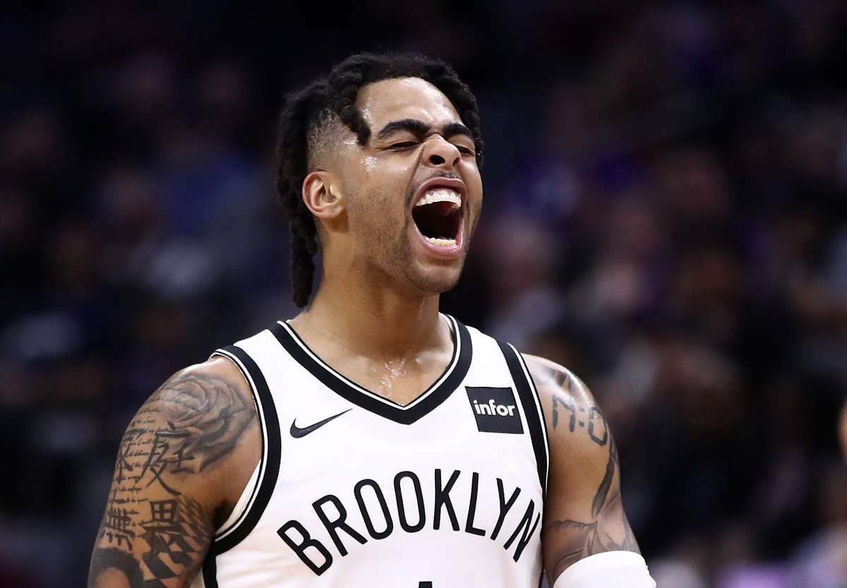 D’Angelo Russell faces the Lakers tonight with a chance to officially eliminate them from the playoffs ❄️