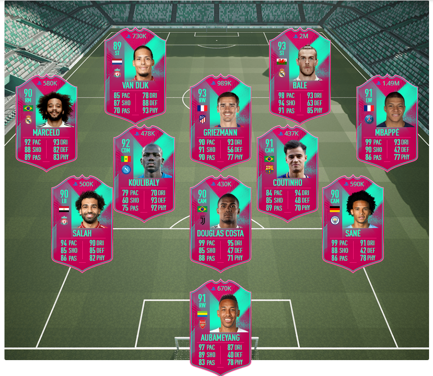 Futbin Fifa19 Futbirthday Squad On Futbin T Co Ju7iz24jgu