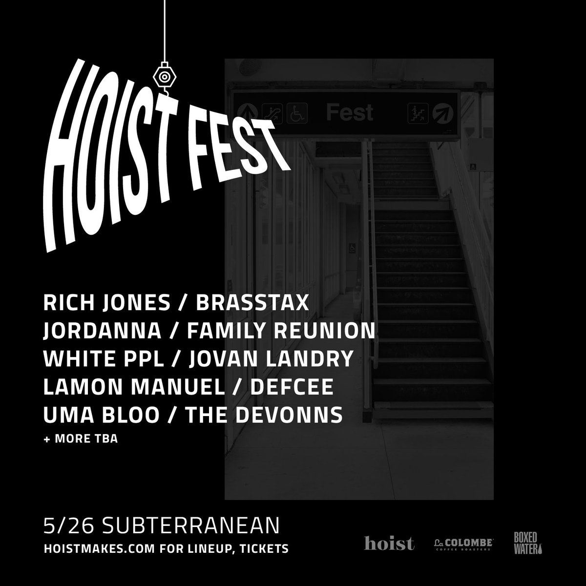 HOISTmakes's tweet photo. (3/22) a special edition of our #CTUA Spotify playlist in celebration of HOIST FEST 2019. - playlist: https://t.co/ywLY3v8d67 - tix: https://t.co/No3DnItfOw #chicago #chicagomusic https://t.co/OUqUkkjZgq