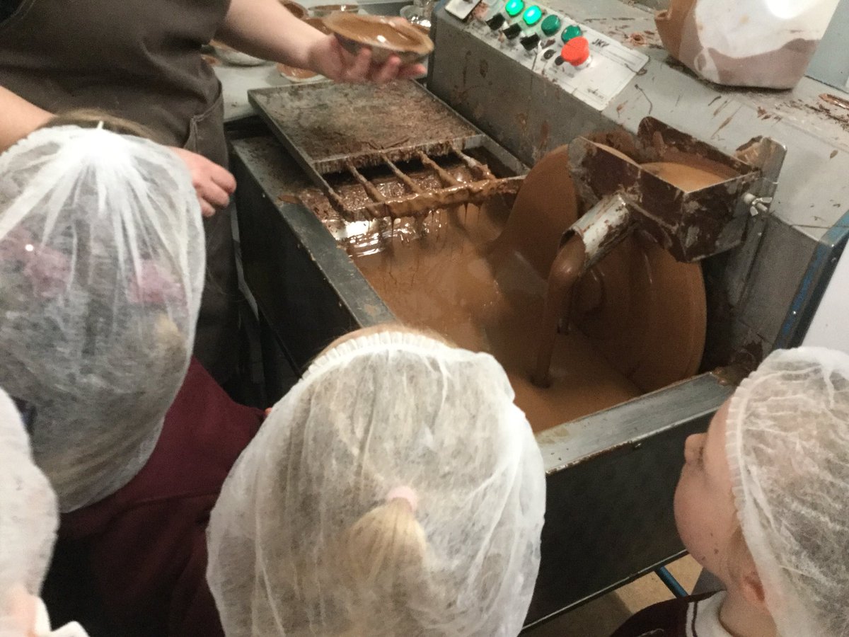 RCS_MrsBray's tweet photo. @RCS_main @PeleTrust We learnt lots about how chocolate is made and packaged! We even brought some chocolate modelling dough back that we will shape ourselves next week! https://t.co/GPeJsVPgtc