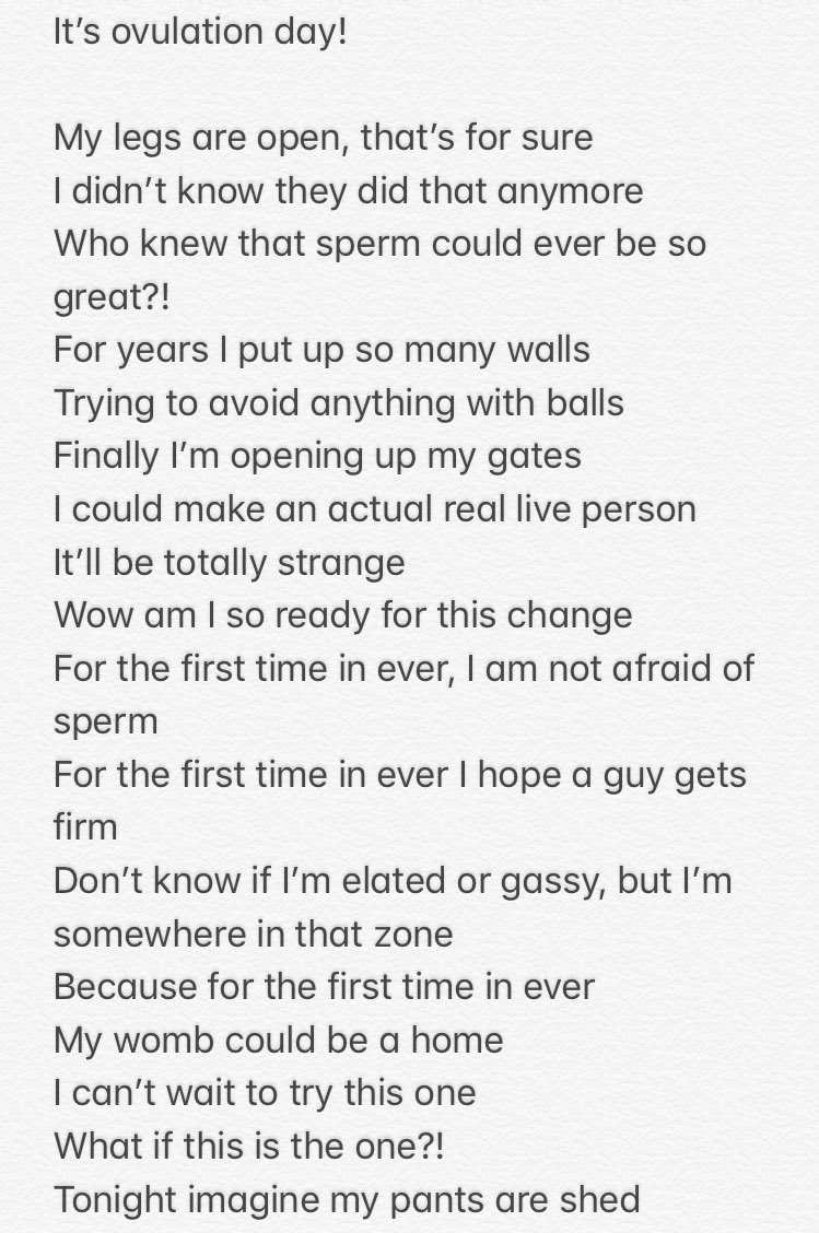 EricaLeeAuthor's tweet photo. Guys.... today on my commute... I did something I’m very proud of..
Allow me to present you with the Ovulation/insemination song to the tune of “For the First Time in Forever” from Frozen.
Brace yourselves. Lots of sperm talk.
#lesbiancouple #homeinsemination #ovulation #lgbt https://t.co/1aDr2k73yW