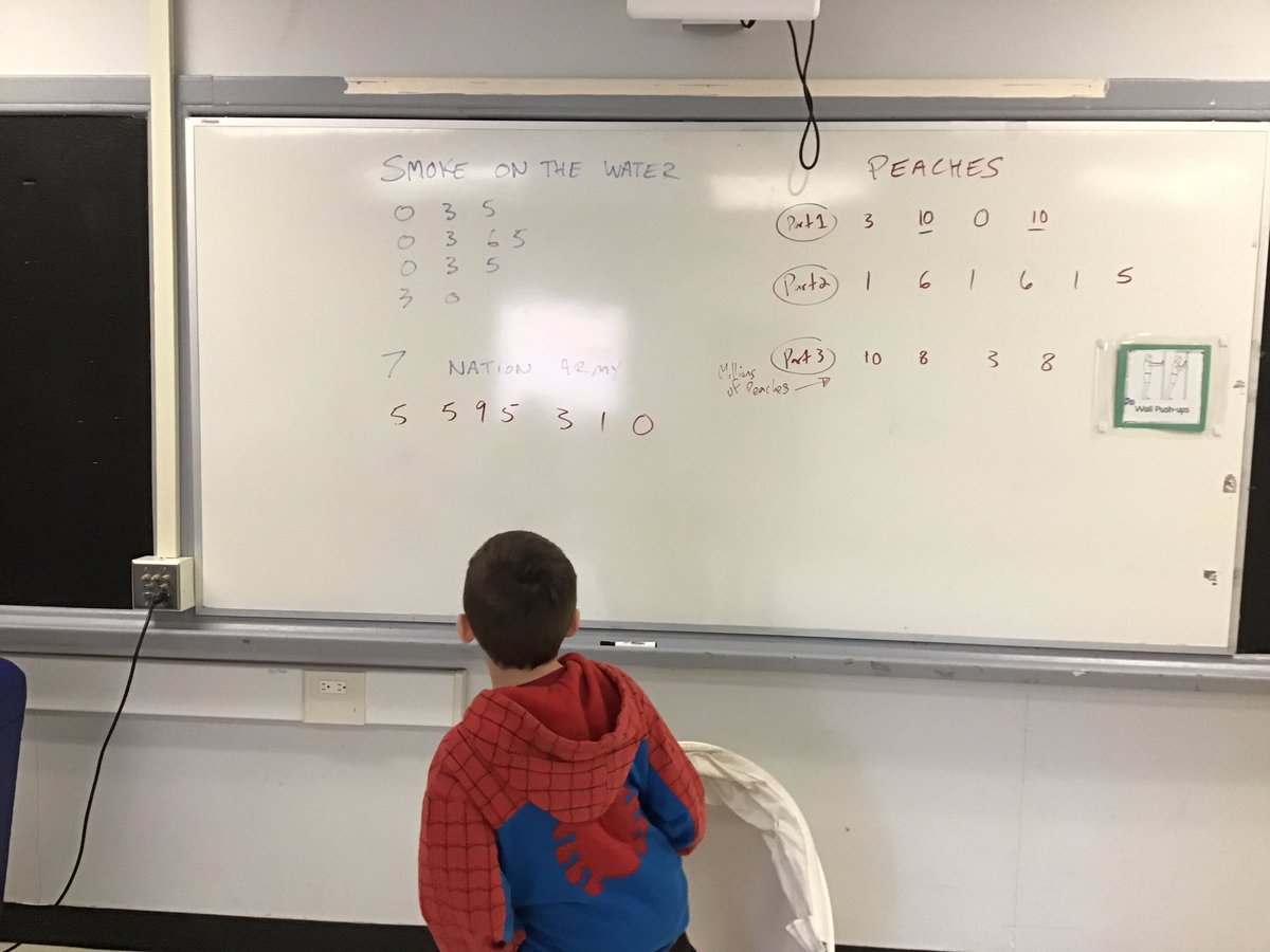 Engaging in some music therapy this afternoon 🎶 Students are learning to play the song, Smoke on the water &amp; Peaches 🤗 <a href="/AngusMorrisonES/">Angus Morrison ES</a> <a href="/SCDSB_Schools/">Simcoe County District School Board</a>