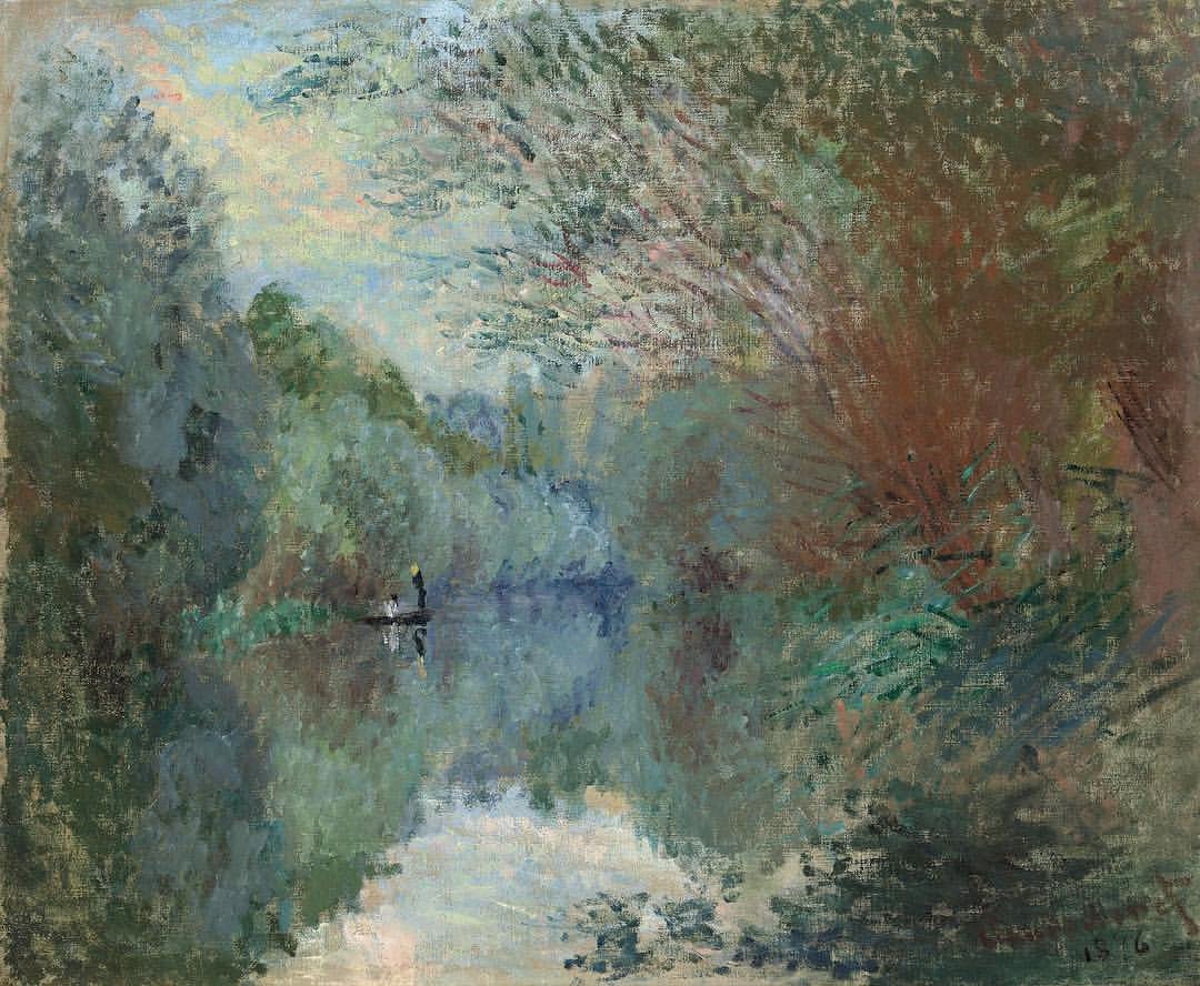 Клод Моне (1840–1926). Берег пруда в монжероне. 1876.