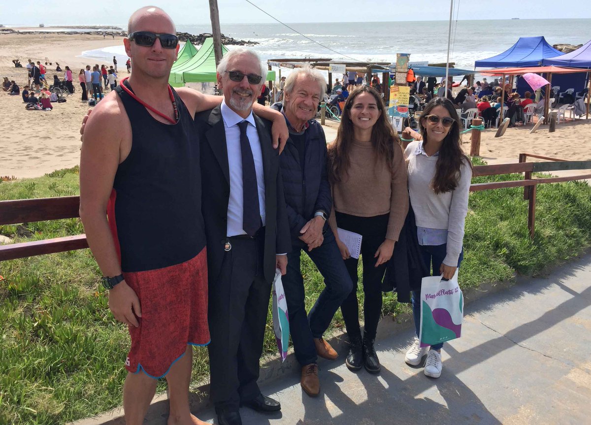 TurismoMGP's tweet photo. #TurismoAccesible | El Vicepresidente de @TurismoMGP @JorgeZanier y personal del #EMTur participaron de la celebración por el #DíaMundialdelaRehabilitación que organizó el #INAREPS esta mañana en las instalaciones del Balneario #PerlaNorte. https://t.co/K0m8Kg9XnP