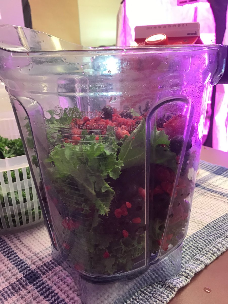 vbscienceninja's tweet photo. Vernon Barford Smoothie Bar is open for another year!  Science 7 classes will be enjoying some fresh kale smoothies to kick off Spring Break today.  #vbscience @TowerGarden @EPSBNews https://t.co/BMjspKqsbe