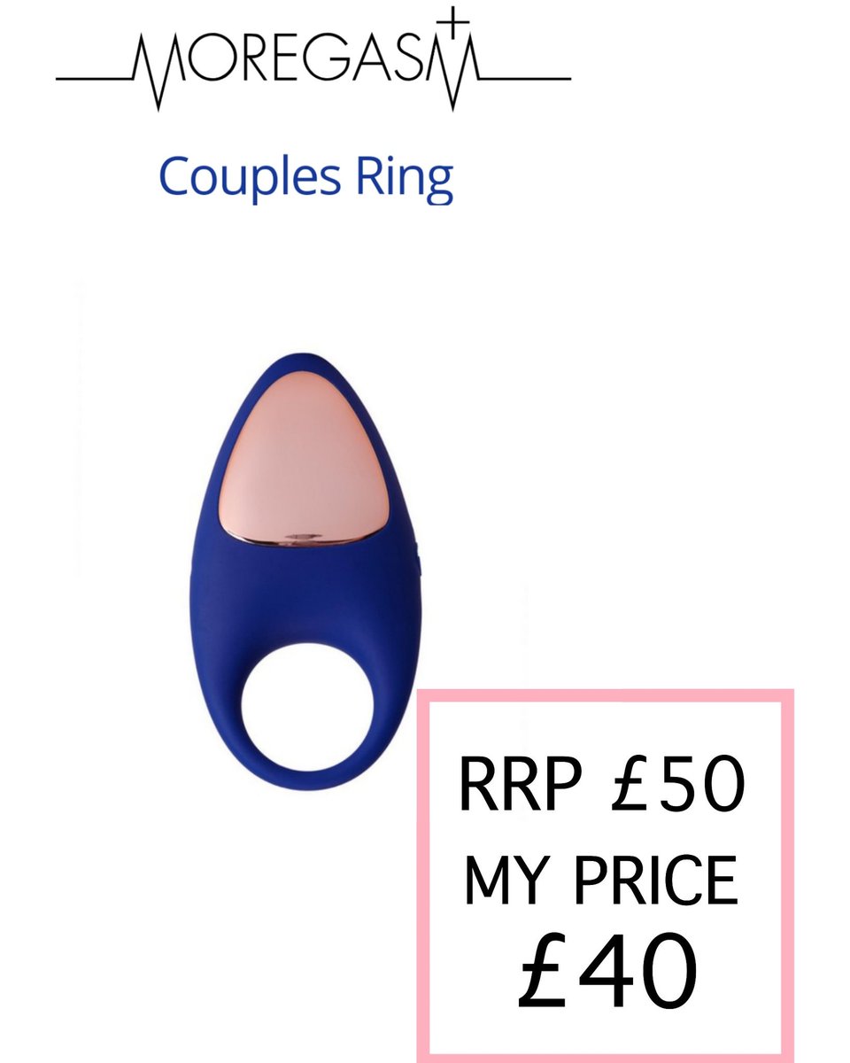 AS_Janine's tweet photo. I will be offering 20% off of ALL Moregasm+ products until Monday! That means you can get your hands on our Moregasm+ Couples Ring for just £40 with FREE postage and packaging!
Message me to order ❤️
.
.
.
.
#annsummers #moregasm #sextoys https://t.co/065VtzOWpx