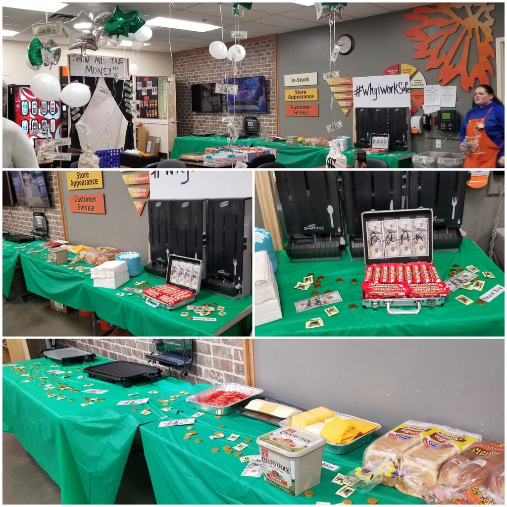 tscates2012's tweet photo. #3906 Celebrating Success Share.#GrilledCheeseBar
#fritochilipie #pizza #showmethemoney #TakingCareOfOurAssociates #MoneyTheme
@AntoinetteW_THD @BrianD25dsTHD @LanceLwilli79 @Sherrie_Rivera1 @RussNichols3911 @Randy3906 @SantinoShaun @lanawarriner https://t.co/10bjFGh3zA