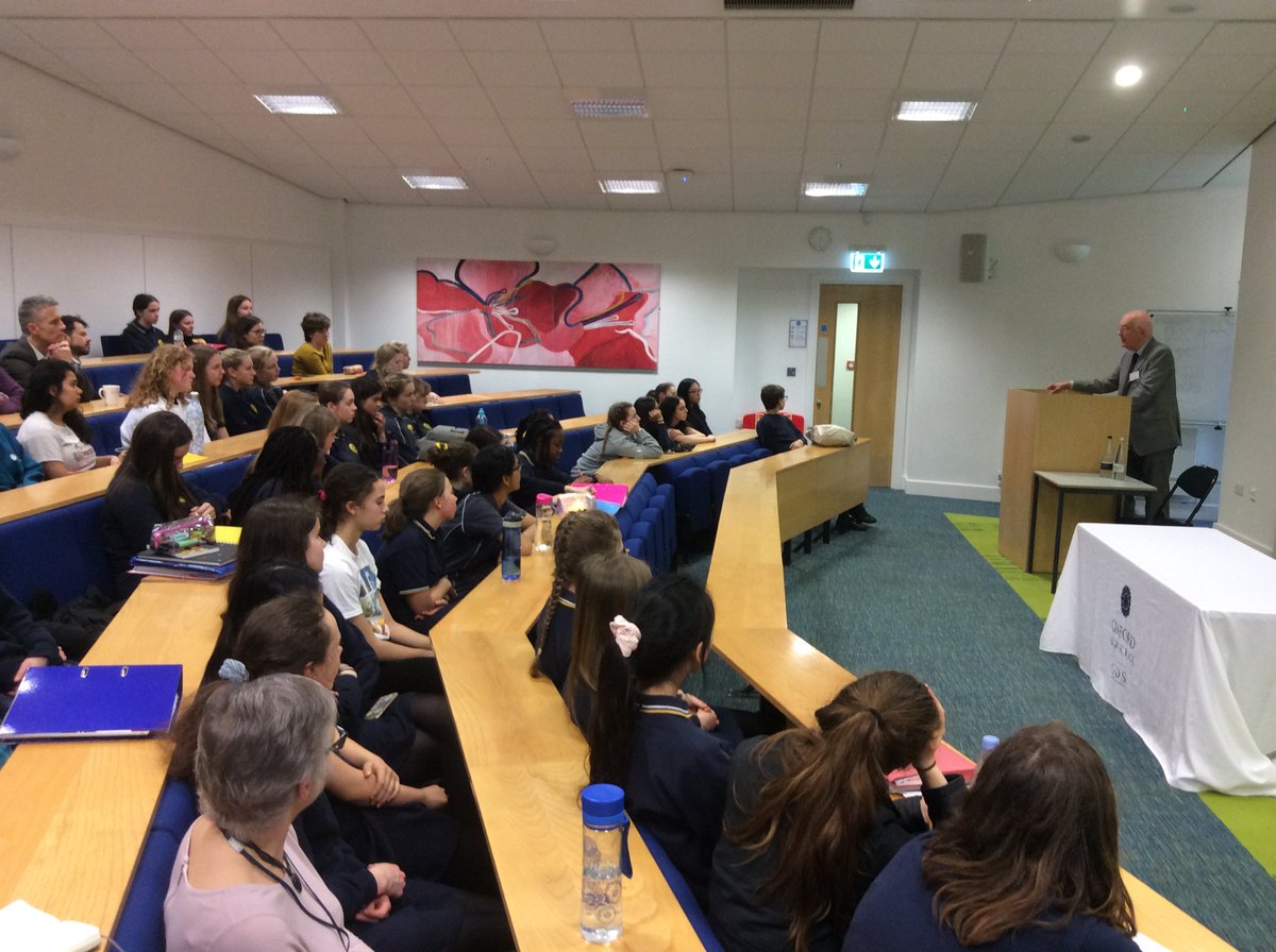 History_OHS's tweet photo. A wonderful insight into the tensions and diplomacy of the Cold War from Sir Christopher Mallaby for our Year 10-13 @History_OHS @OxfordHighSch students. https://t.co/u0JMop2RVH