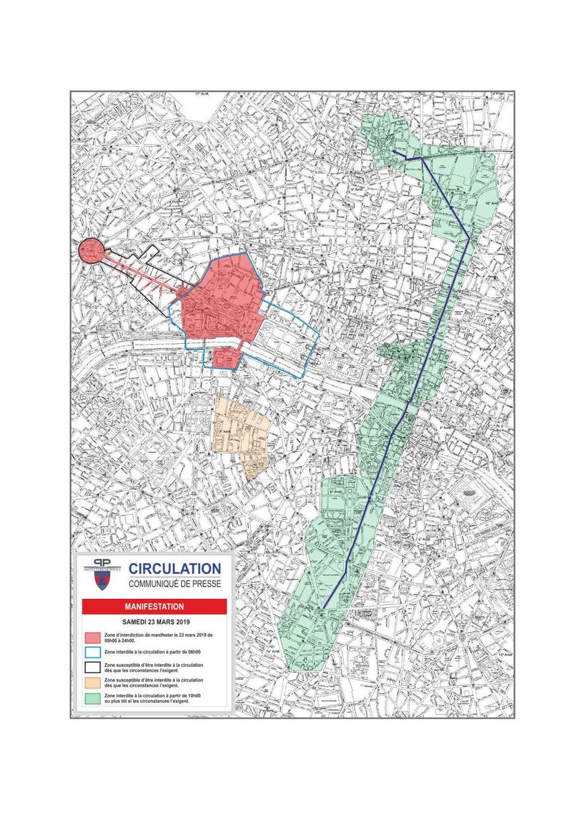 prefpolice's tweet photo. #Circulation | Demain samedi 23 mars, à l’occasion de plusieurs événements de voie publique à Paris, des restrictions de circulation seront mises en place. Consultez le communiqué de presse pour davantage de précisions. ▶ https://t.co/3pyTfLRbTl https://t.co/jFd3sOcRCV