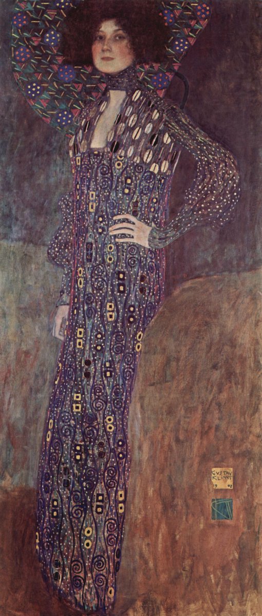 Portrait of Emilie Flöge, 1902 #gustavklimt #artnouveau