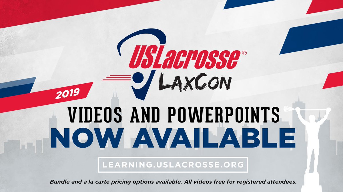Keep learning from #LaxCon2019. Videos from more than 40 presentations are now available on our e-learning platform. Details ➡️ uslax.in/2HMmTV7