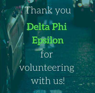 DesignatedDawgs's tweet photo. Didn't catch us last night? That's no problem because we will be back at it tonight — same place, same time! Also, big thanks to @DPhiEUGA for volunteering with us last night! https://t.co/EDFo7Aqlnx