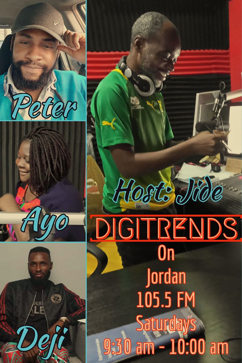 peero007's tweet photo. Make it a date with us (@peero007, @AdewumiHaas, and @obadafidii) tomorrow and subsequent Saturdays as we discuss digital trends with respect to business growth with our host @jidesports on @jordan105fm
9:30 am to 10:00 am
Jordan 105.5 FM
#EntreprUnite
#OurworkNG https://t.co/yLAAeVPrY5