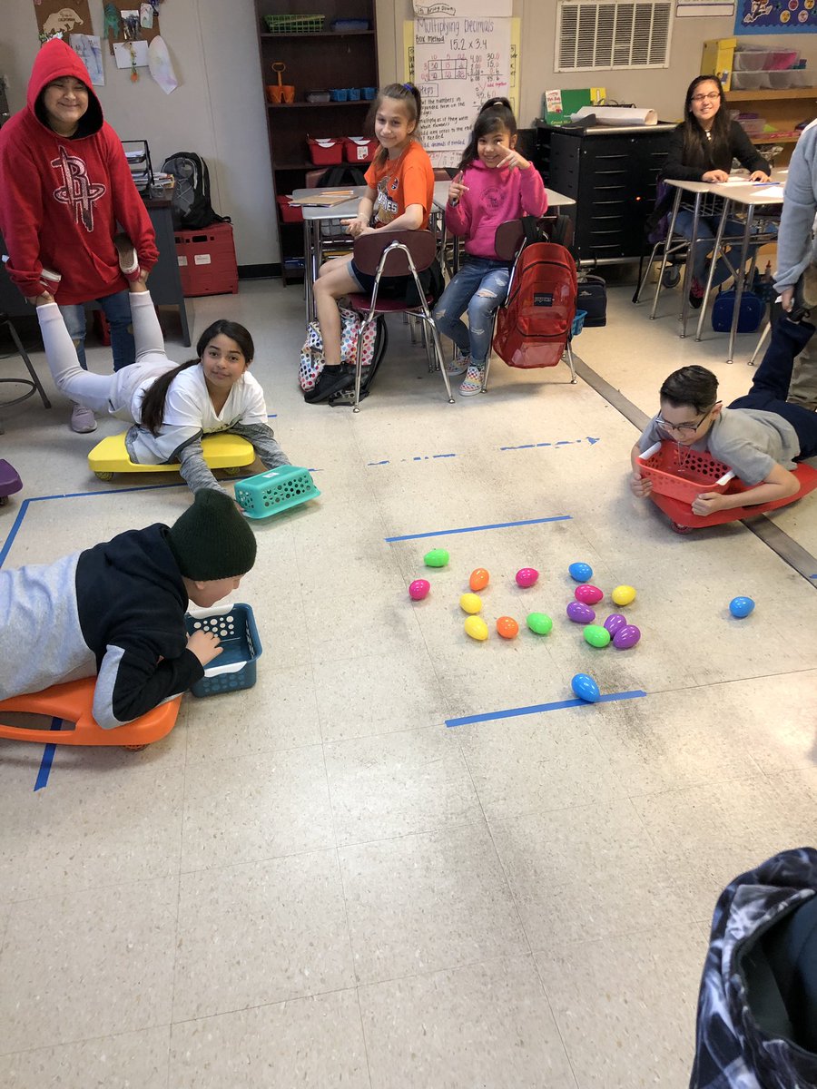 STAAR prep has been exciting over here in 5th grade! The kids had a blast being hungry hippos today🦛 #mathisfun #mathreview #ThePughWay