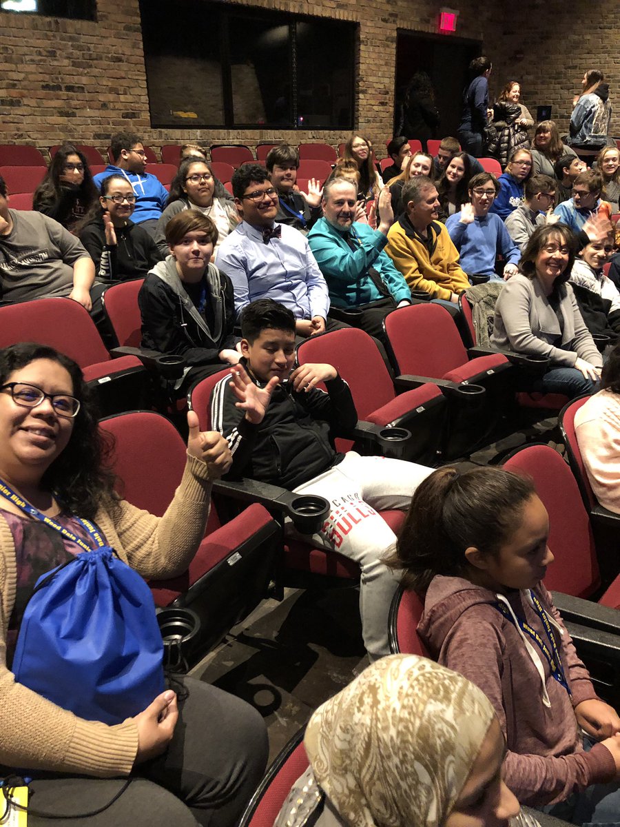jenlarue2's tweet photo. The 8th graders enjoyed the play, “In To America”, at the Metroplis Theatre. #wdsd7 #WDJH https://t.co/f04I8ieQmk