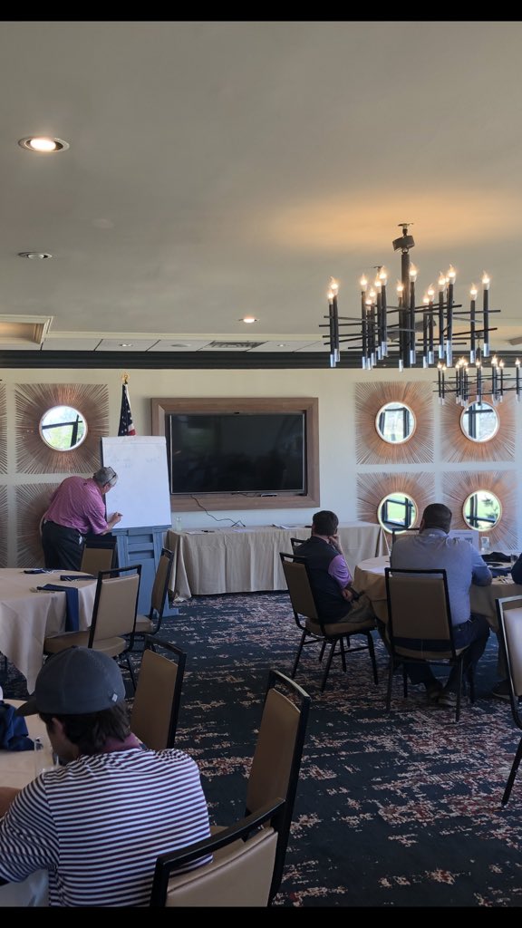 MiddleTNgcsa's tweet photo. Jimbo Thomas covering the mathematics of turf for assistants. https://t.co/L0NYG20D0e