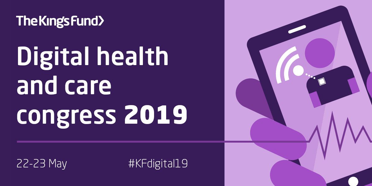 DHealthLDN's tweet photo. 🎺👂 "Lend me your Pioneers!" @TheKingsFund '#DigitalHealth and care congress 2019' will hear from two members of #NHSDigitalPioneer Fellowship Programme at the event on 22-23 May 2019 w/ presentations by @fayeedwards_HIN and @helen__parrott. Interested? https://t.co/6FjIe6VKW4 https://t.co/40qKcYD6y2