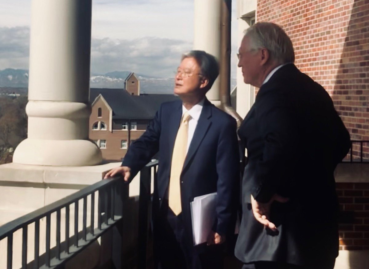 Amb. Christopher Hill <a href="/ambchrishill/">Christopher R. Hill</a> and Amb. Cho Yoon-je #SouthKorea Ambassador to the US ⁦<a href="/josefkorbel/">Josef Korbel School of Global and Public Affairs</a>⁩ #ForeignPolicy #foreignrelations