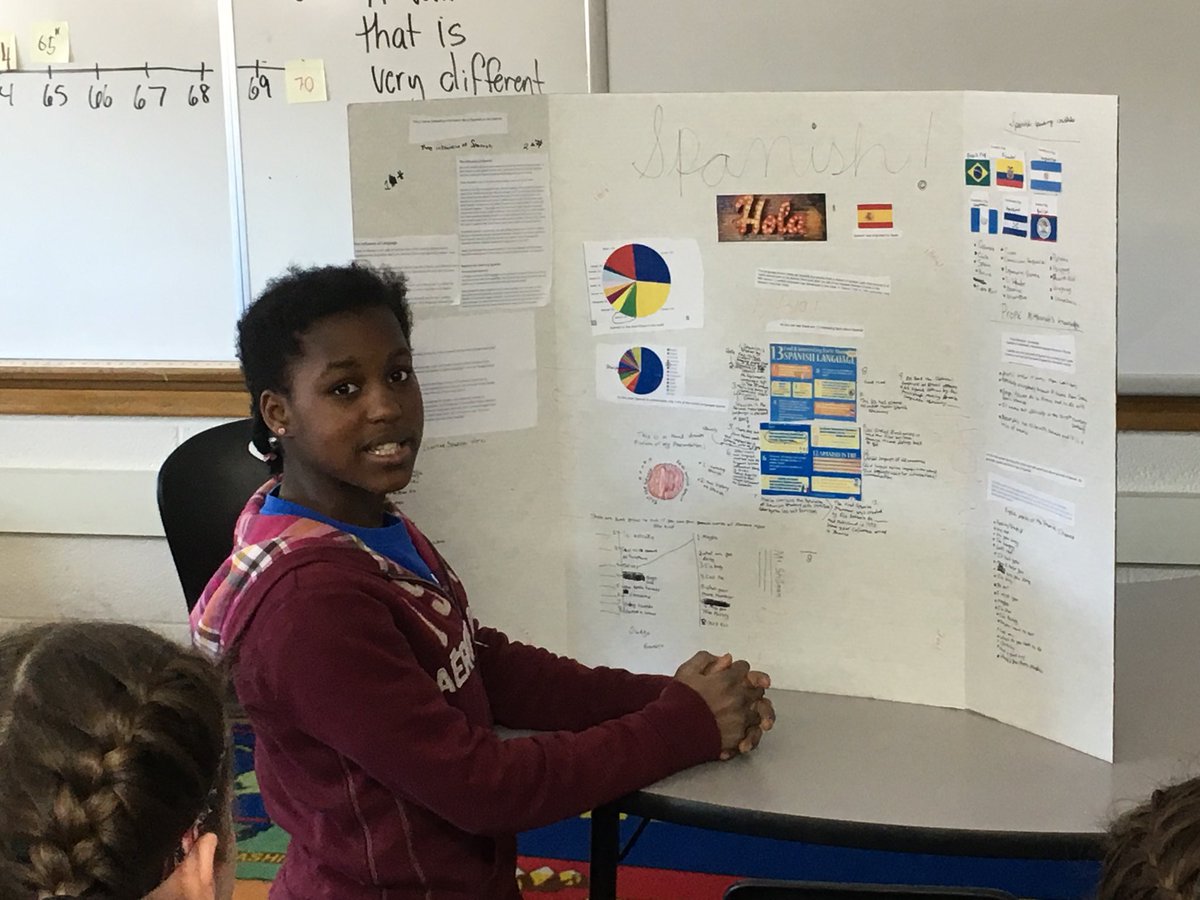 Scott_Stillman's tweet photo. Another great Glen Lake Genius Hour project on the origins of the Spanish language! https://t.co/WInIhUqqp0