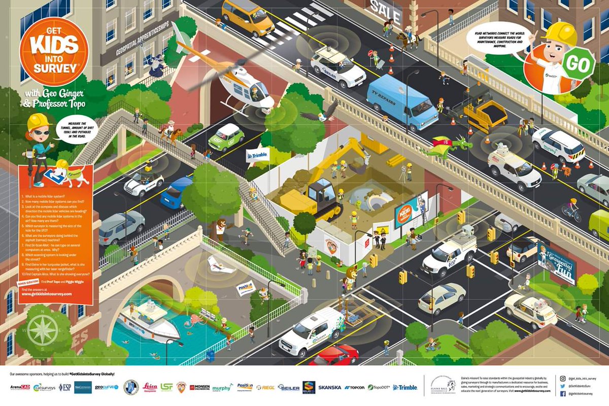 SeilerGeo's tweet photo. We are a proud sponsor of Getkidsintosurvey. Check out this cool poster- can you find the Seiler Design Solutions and Seiler Instrument Geospatial Division logos?
#GetKidsIntoSurvey #NationalSurveyorsWeek #SeilerDS #SeilerGeo https://t.co/ZwKt32vckI
