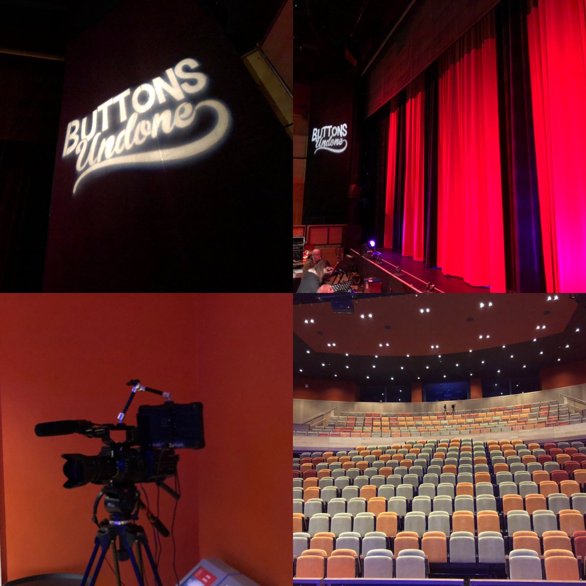 Owenmoneypanto's tweet photo. The stage is set #buttonsundone @TheatrauSirGar @owenmoneycomic @RupertMoon @klip https://t.co/bKrdlj0FpG