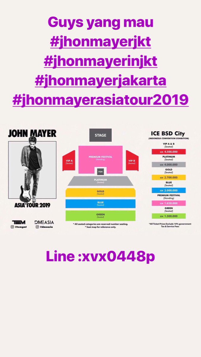 Kevin_richard3's tweet image. Jual tiket #GoodDayinJKT #gooddayinjakarta #gooddayjakarta #ParkboguminJKT #ParkBogumGoodDayinJKT #boyzoneinjkt #boyzonejakarta #boyzonefarewelltour2019 #boyzoneinjakarta #JohnMayerjakarta #johnmayerinjkt #johnmayerinjakarta #johnmayerindonesia Line :@xvx0448p