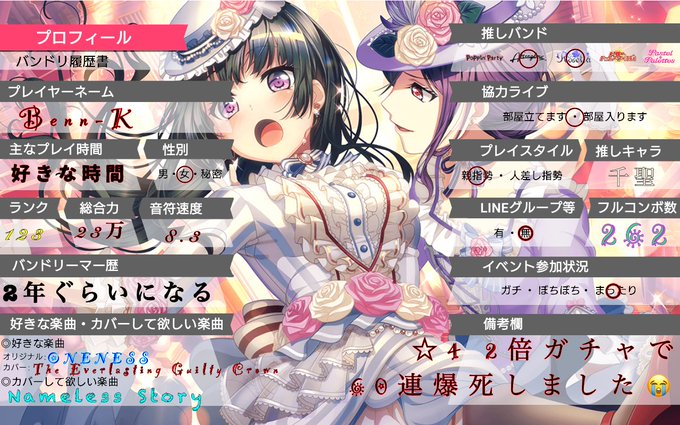 バンドリ2周年のtwitterイラスト検索結果