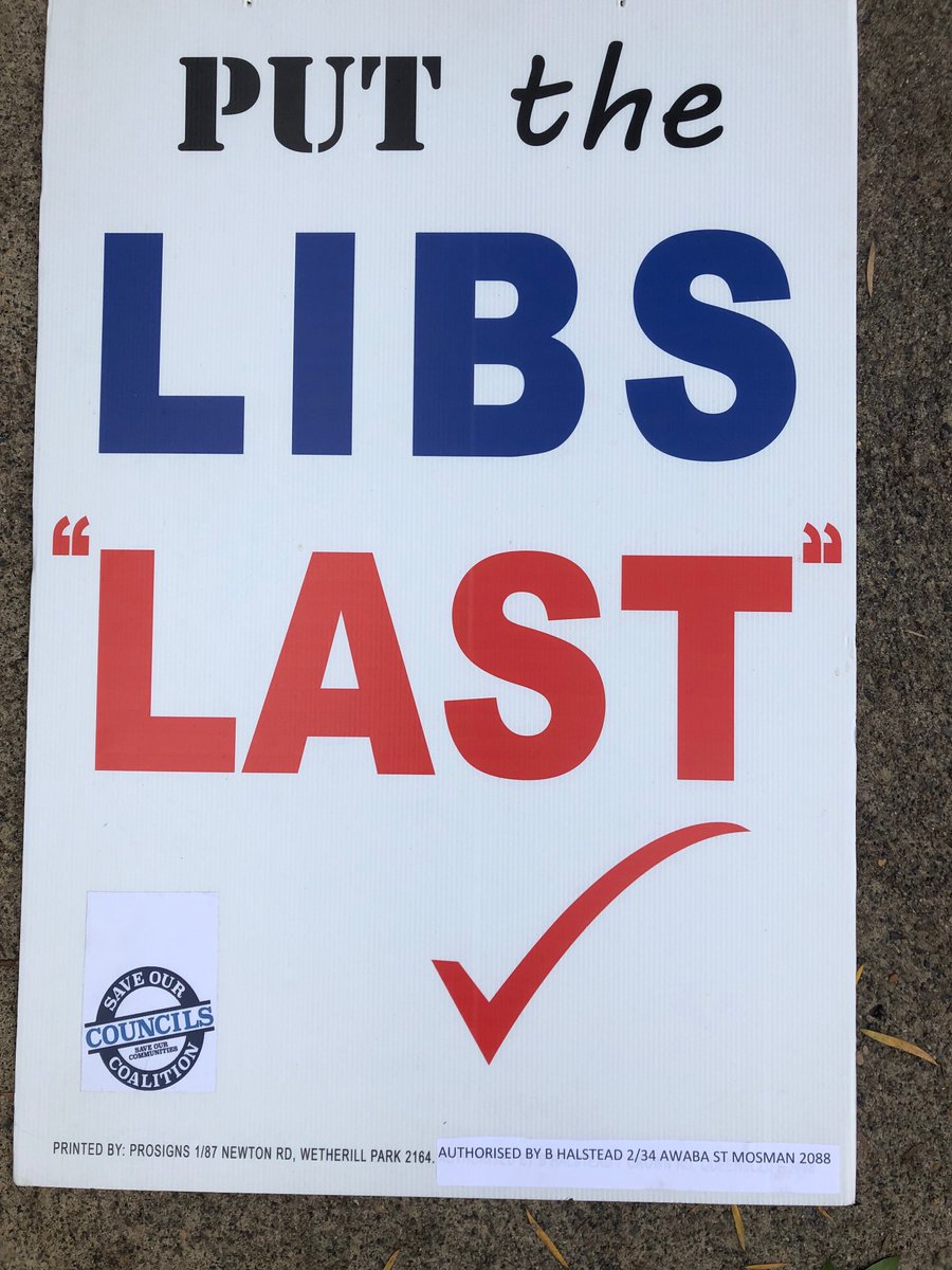 #nswvotes
  NUMBER EVERY BOX        PUT LIBS LAST
#NSWelection2019