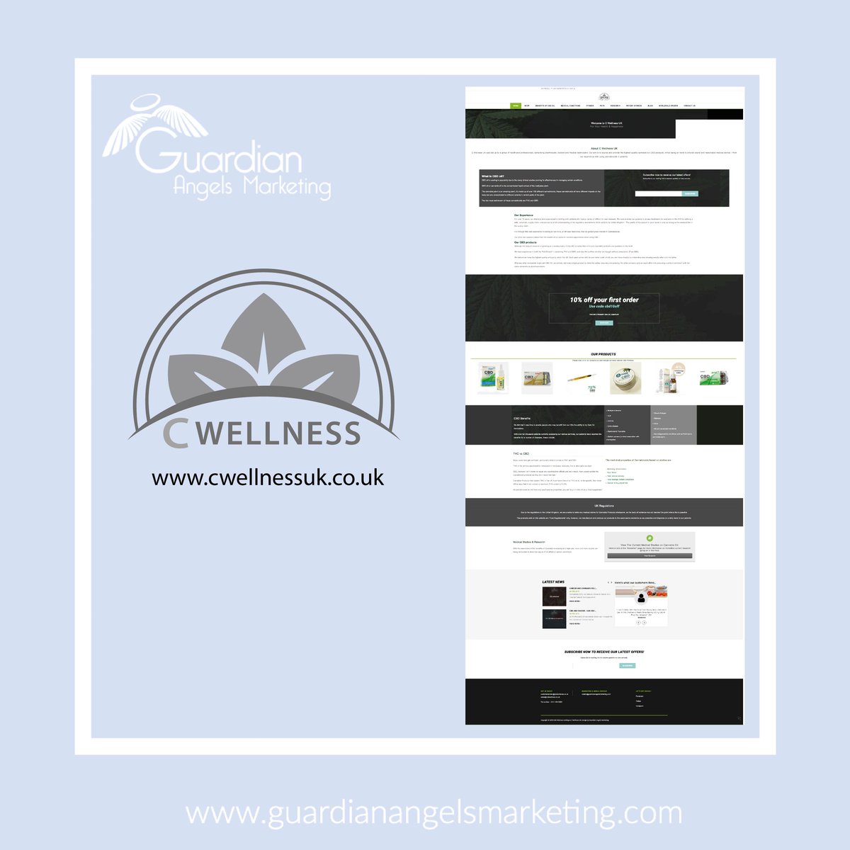 Here is another example of the type of websites we create. 

<a href="/C_wellnessUK/">C Wellness UK</a> aim is to provide the highest quality cannabis oil products, whilst being on hand to provide sound and reasonable medical advice. 

If your website needs some TLC, please contact us! 

#websites #business