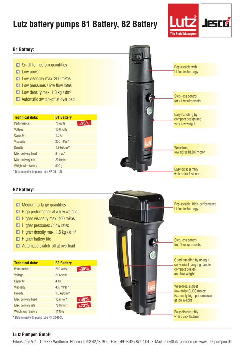 What can the #Lutz New Battery Pumps do? It may be easier to answer what they can’t do 👀 Check out some of their applications below:

#LutzPumpsInc

lutzpumps.com