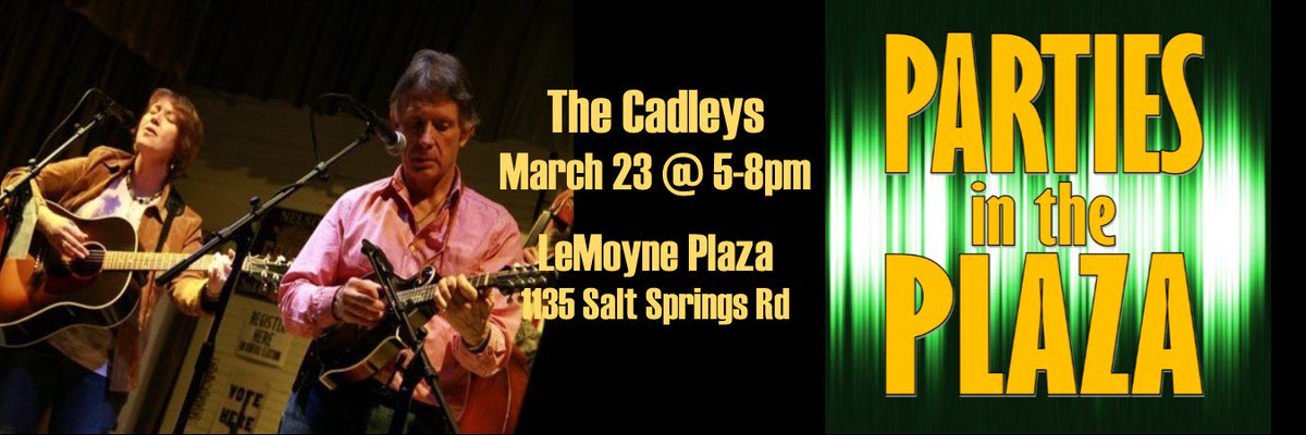 CNYJazz's tweet photo. Who's excited for the weekend? We are! The Cadleys make their season debut at Parties in the Plaza, Saturday 5PM then check out @SICimprov 's performance at #JazzCentral, 8PM! #cnyjazz #PITP #SyracuseImprov https://t.co/kJJGbrNmiw