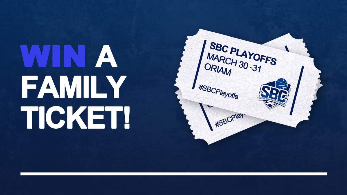 basketballscot's tweet photo. 🎟| How would you like to join us at the #SBCPlayoffs next weekend? 

Retweet this tweet and reply with the team you’ll be supporting for a chance to win a family ticket! Comp closes Thursday 28th.

Tickets ➡️ https://t.co/LIBO9vlKue https://t.co/3PPywgf2Bm