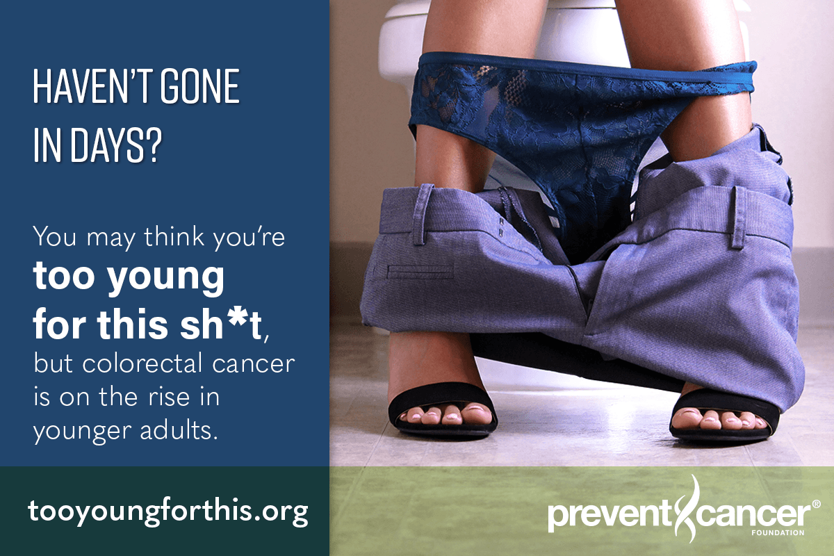 preventcancer's tweet photo. #ColorectalCancer is one of the most preventable forms of cancer—and it’s on the rise in younger adults. Do you know what to look out for? Learn the signs: https://t.co/rnNXvVGwQE #2Young4This #ColorectalCancerAwarenessMonth https://t.co/aOy9fRSQ9z