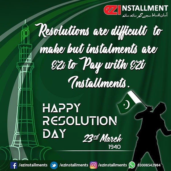 ezinstallments's tweet photo. 23rd March..Youm e Pakistan  🇵🇰
#EziInstallments #PakistanDay #23rdMarch #PakistanZindabad https://t.co/GqDDIOIPgT