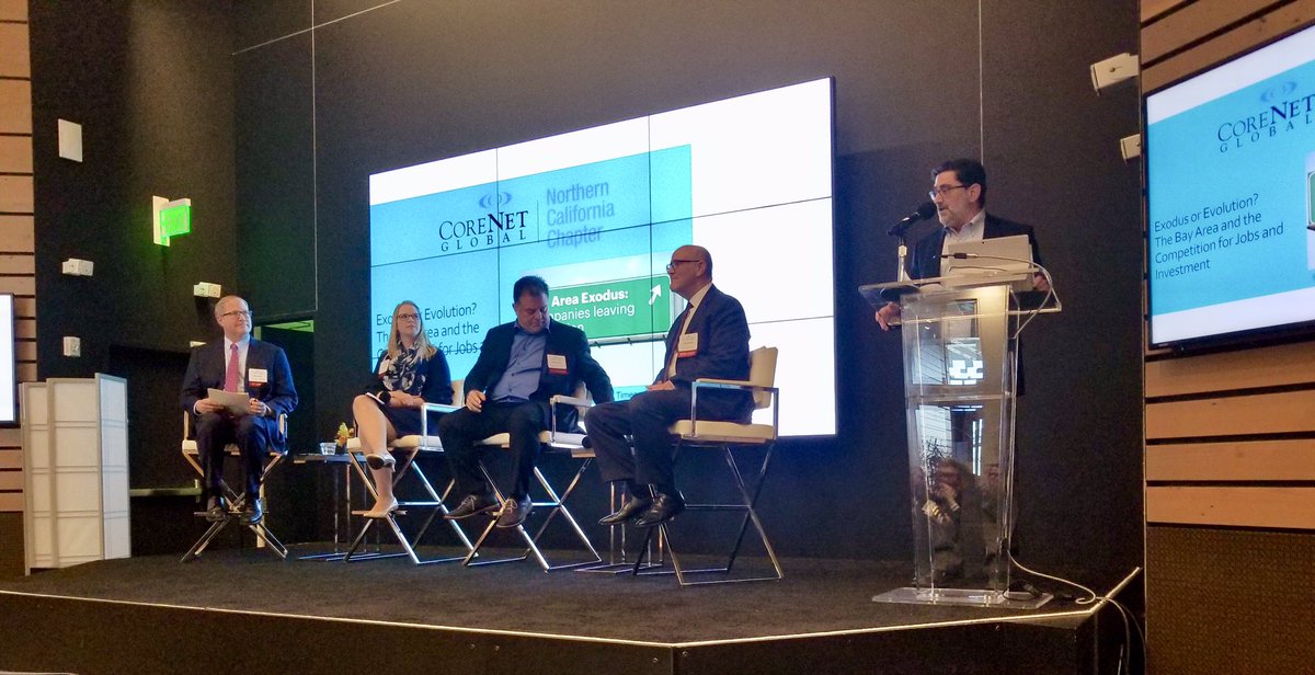 Great event yesterday at <a href="/CoreNetNorCal/">CoreNet NorCal</a>’s March Chapter Meeting on the #BayArea’s future of keeping and attracting talent. Was honored to introduce the panel of speakers. #CommonwealthClubSF #bayareaCRE #talentwar