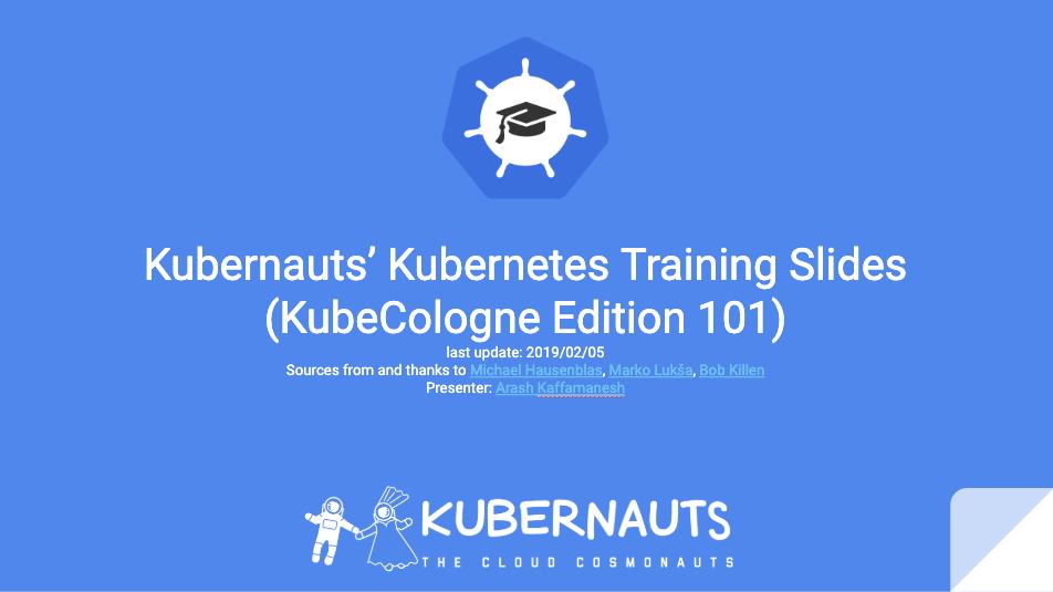 kubernauts's tweet photo. The #KubeCologne edition of our Kubernetes Trainings Slides is up to date, hope you like it, free online trainings coming soon:
https://t.co/Hwls1FEkWf
#Kubernetes #l8s #learning https://t.co/5la5lAN1K3